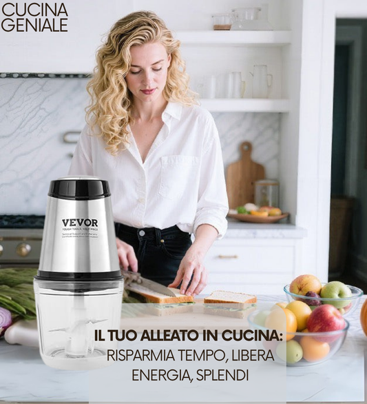 Il Tritatutto che ti regala tempo e piatti perfetti ogni giorno + Ebook in OMAGGIO